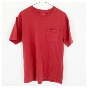Eddie Bauer Pocket Tee Short Sleeve M Rust